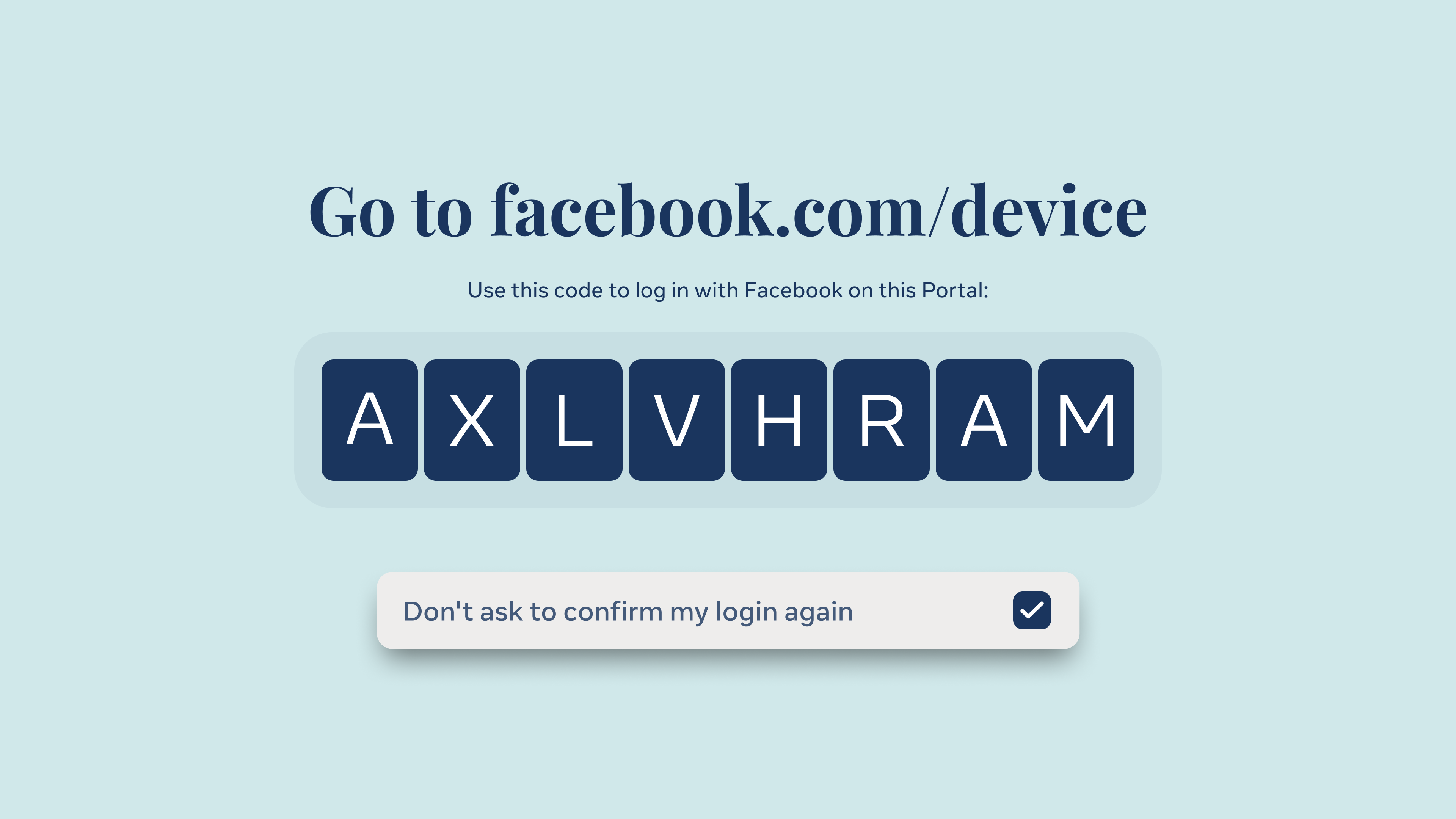 Portal TV — Login code